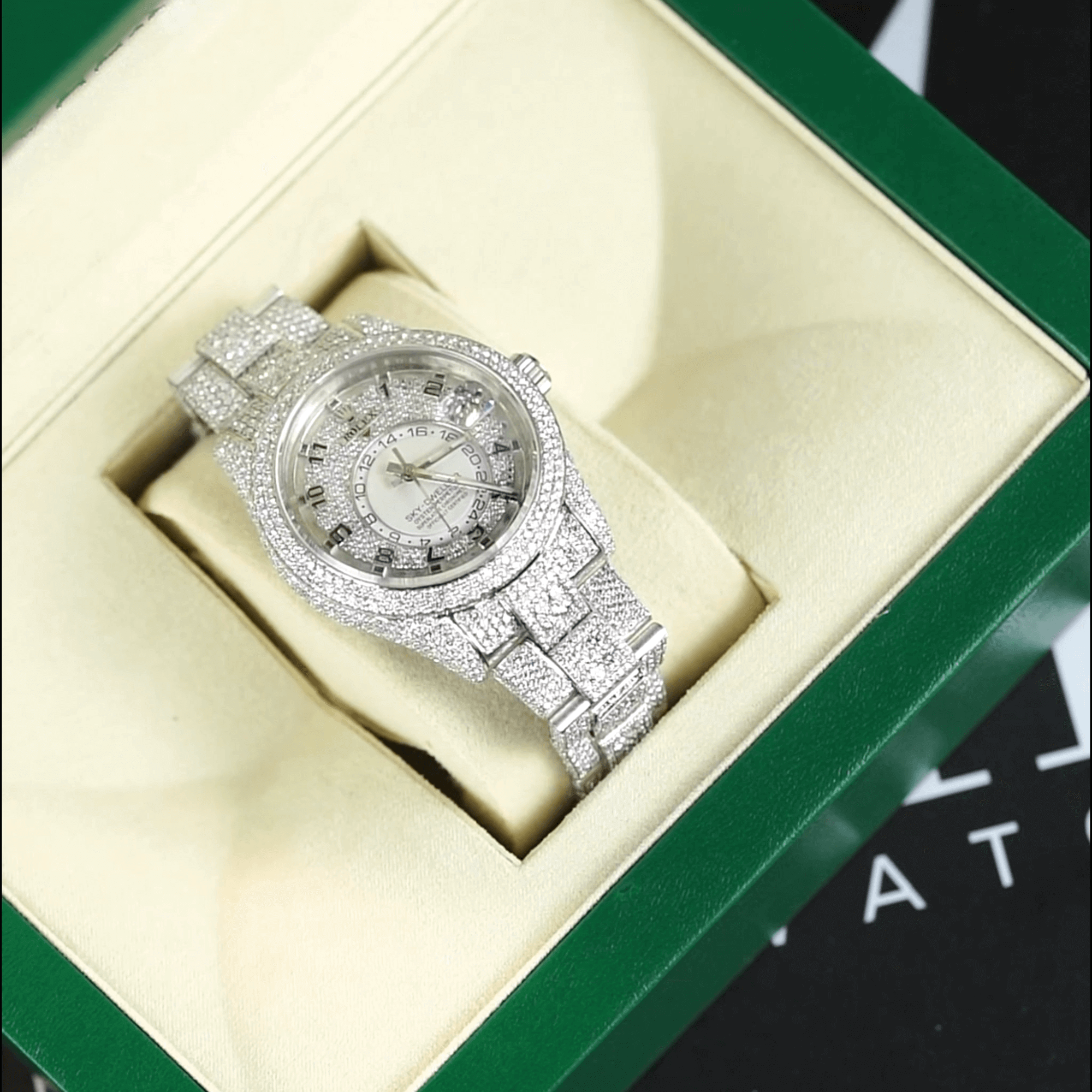 Moissanite Rolex Watch Arabic  Video