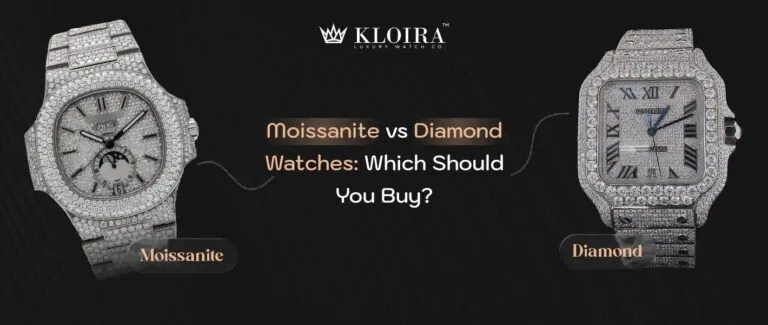 Moissanite Watch comparison with diamond watch to help you choose the right one.