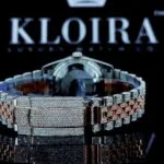 Two Tone Rose Gold Dial Fully Iced Out Roman Numerals Moissanite Watch Cashback View