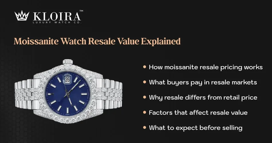 Moissanite watch resale value explained in the luxury watch market