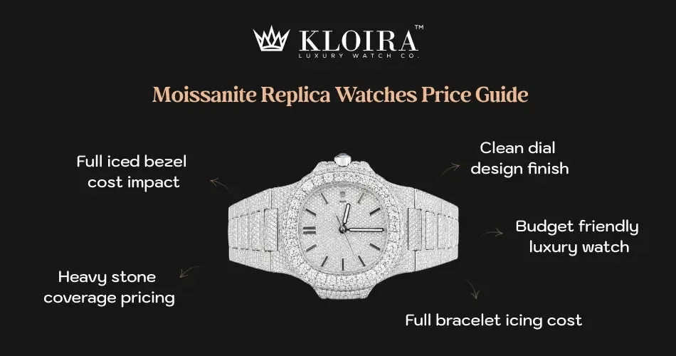 moissanite replica watch pricing guide full iced bezel bracelet cost breakdown banner