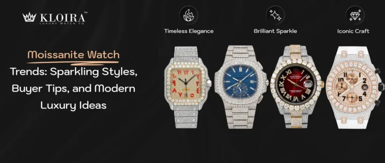 moissanite watch trends featuring luxury iced out watch styles and buying tips