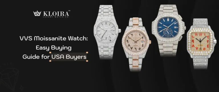 VVS moissanite watch easy buying guide for USA buyers luxury watch collection banner