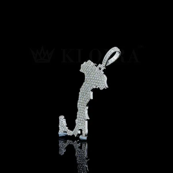Map Silhouette Swagger Pendant - Bfb C C D B C Bdc C