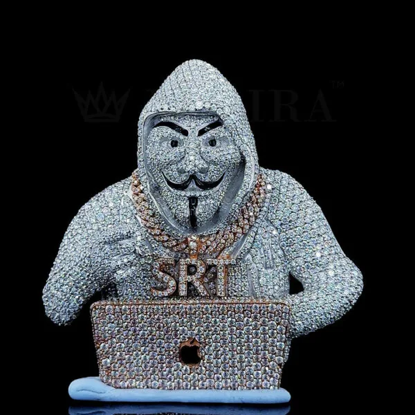 Mysterious Hacker Icon Pendant - 