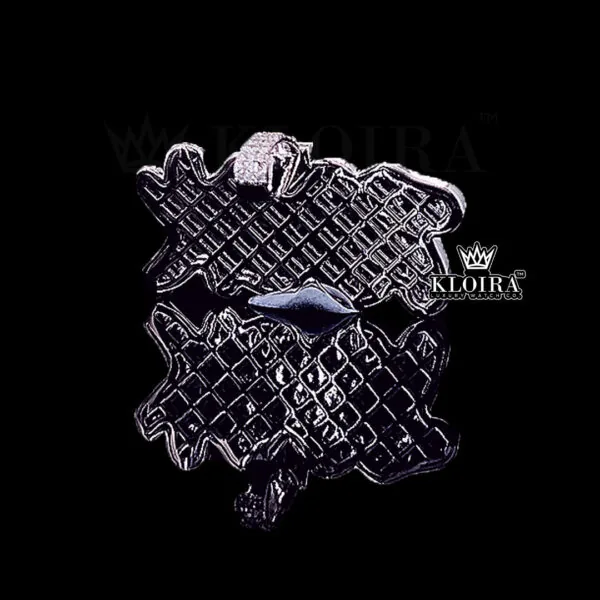 100K Hip Hop Shine Pendant Back