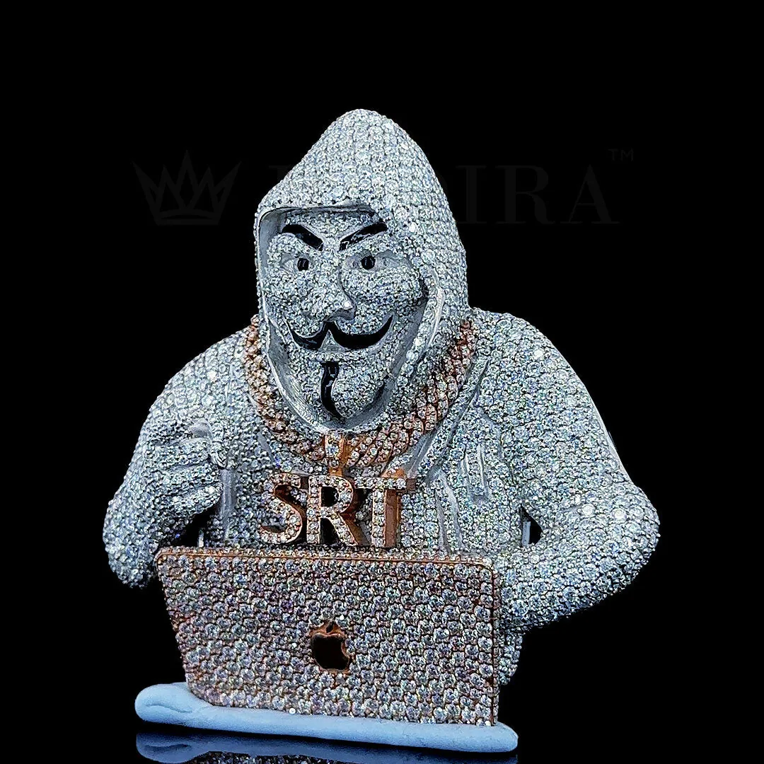 Mysterious Hacker Icon Pendant - 