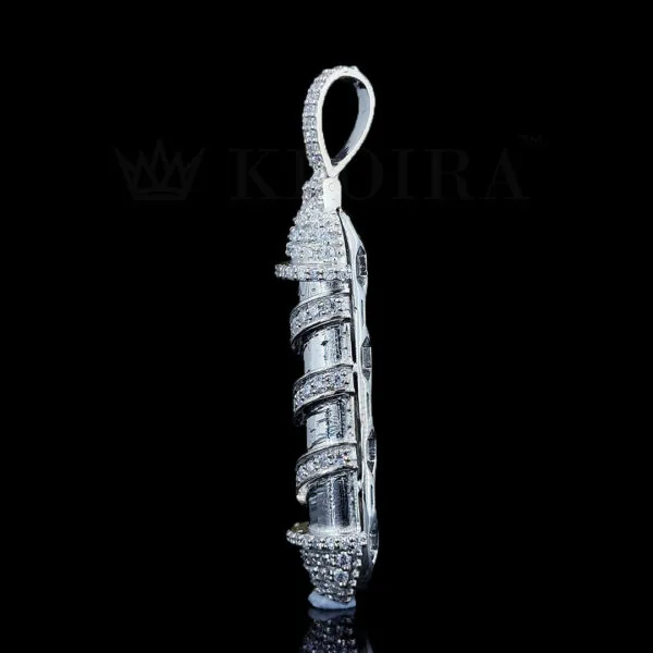 Diamond Spiral Tower Pendant - Ba F A F D Dc