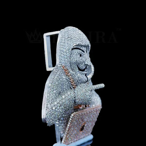 Mysterious Hacker Icon Pendant - 
