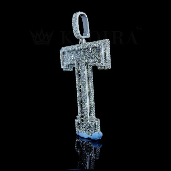 Diamond Bling T Pendant - Cff B B C Fc C Ae