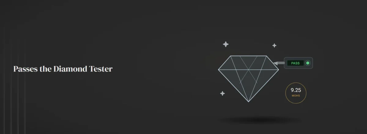 Passes the Diamond Tester