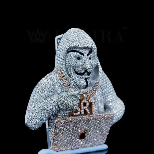 Mysterious Hacker Icon Pendant - 