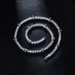 5mm Round Moissanite Tennis Chain BoldLink in 14K White Gold