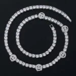 5mm Round Moissanite Tennis Chain JoyLink in 14K White Gold