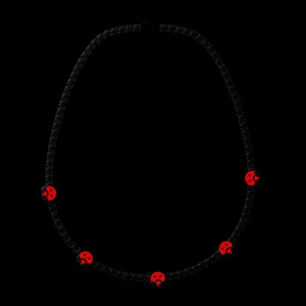 5mm Round Moissanite Tennis Chain Maskade in 14K White Gold Dark View