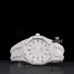 AP Black Stick Markers Fully Iced Out Lab Grown Diamond Watch Front View