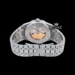 AP Diamond Markers Fully Bust Down Moissanite Diamond Watch Caseback View