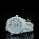 AP Moissanite Watch Close Up Dial View