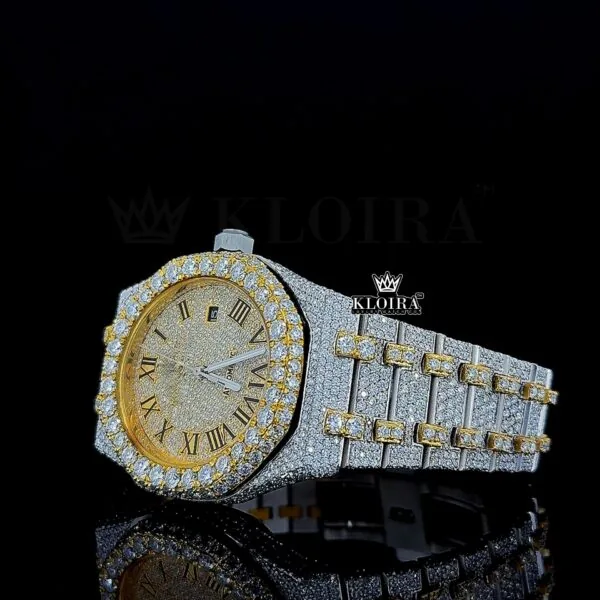 Audemars Piguet Moissanite Watch Left Profile View
