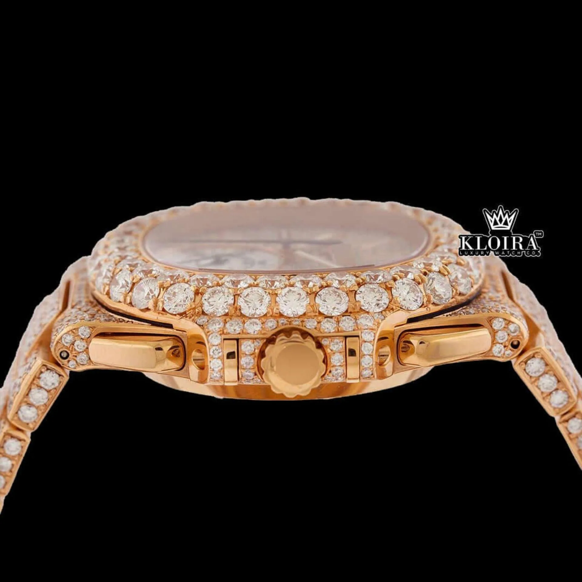 Best Moissanite Patek Philippe Watch Crown View