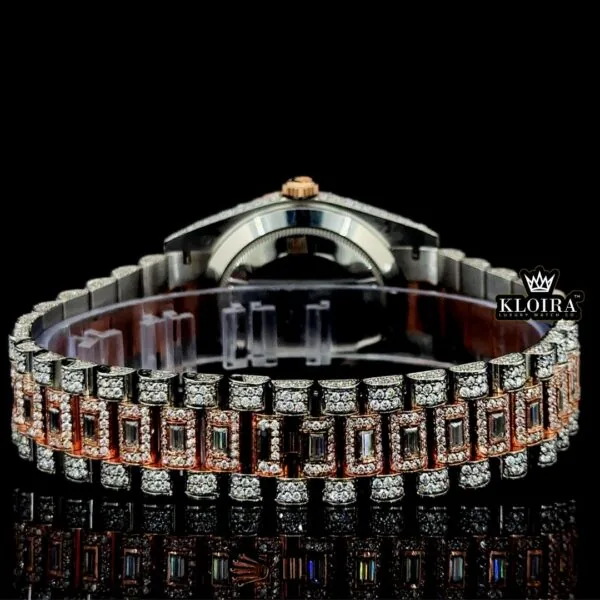 Best Moissanite Rolex Watch Caseback View