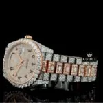 Best Moissanite Rolex Watch Left Profile View