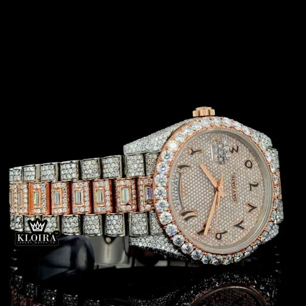 Best Moissanite Rolex Watch Right Profile View