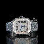 Black Moissanite Cartier Watch