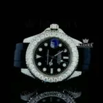 Black Moissanite Rolex Watch