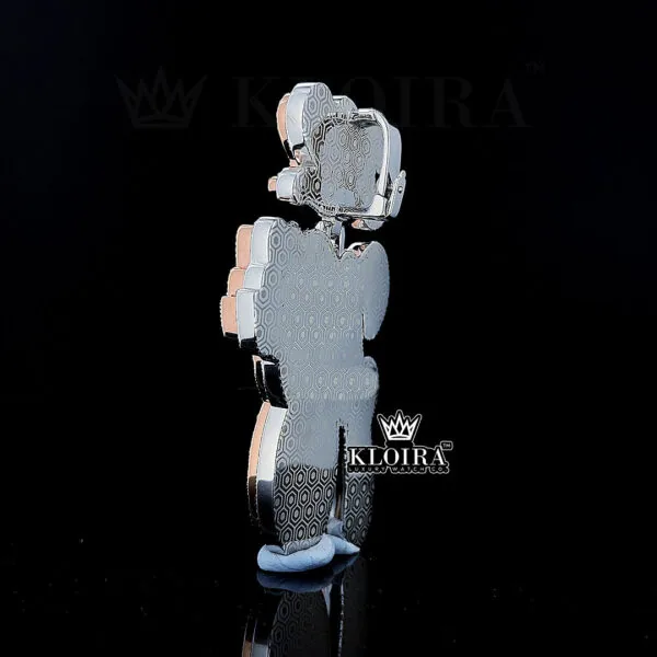 Blinged 78th Charm Pendant back