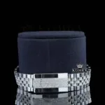 Blue Dial Stick Markers Diamond Link Strap Iced Out Moissanite Watch Bracelet View
