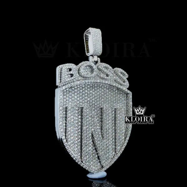 Boss Status Medallion Pendant Closeup Right