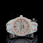 Bust Down AP Two Tone Moissanite Diamonds Watch
