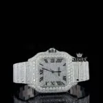 Cartier Moissanite Watch Front Close View