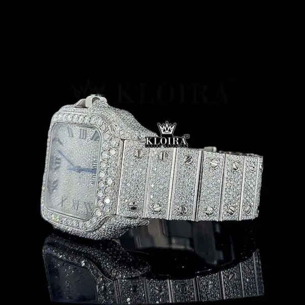 Cartier Moissanite Watch Left Profile View