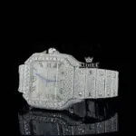 Cartier Moissanite Watch Left Side Close View
