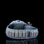 Cartier Watch Bust Down Moissanite Caseback View