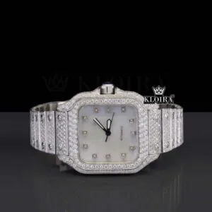Cartier Watch Moissanite Diamonds