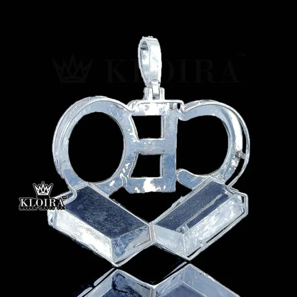 CEO Diamond Blocks Pendant Back