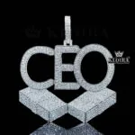 CEO Diamond Blocks Pendant