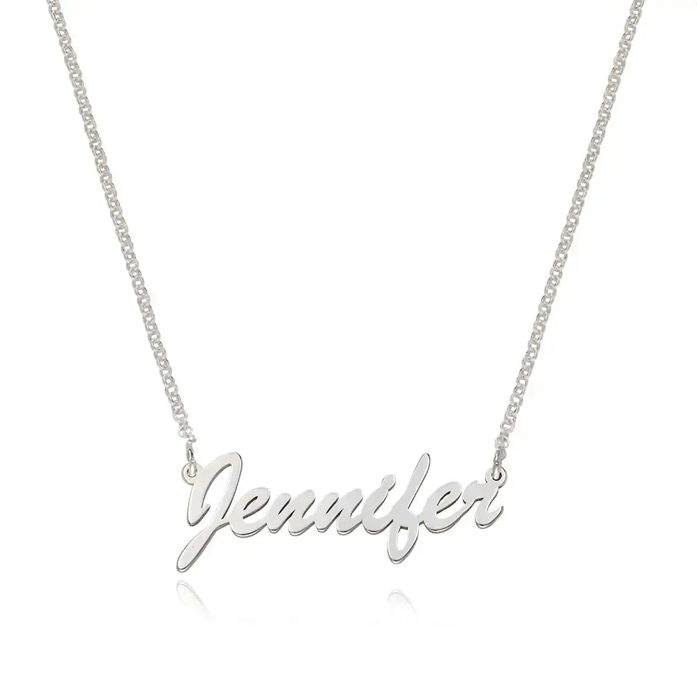 Custom Classic Name Pendant Necklace in 14K Gold