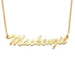 Custom Classic Name Pendant Necklace in 14K Gold