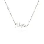 Custom Cursive Name Pendant Necklace in 14K Gold