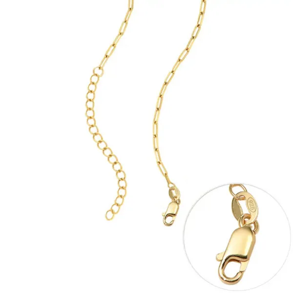 Custom Cursive Name Pendant Necklace in 14K Gold