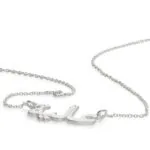 Custom Engraved Name Pendant Necklace in 14K Gold