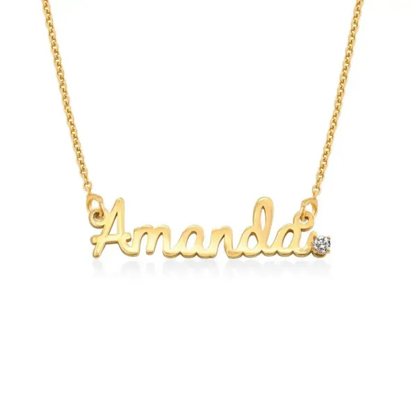 Custom Exclusive Name Pendant in 14K Gold