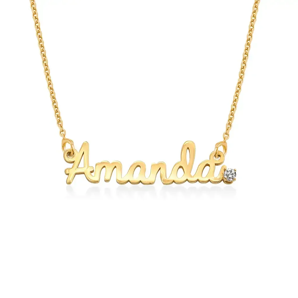 Custom Exclusive Name Pendant in 14K Gold