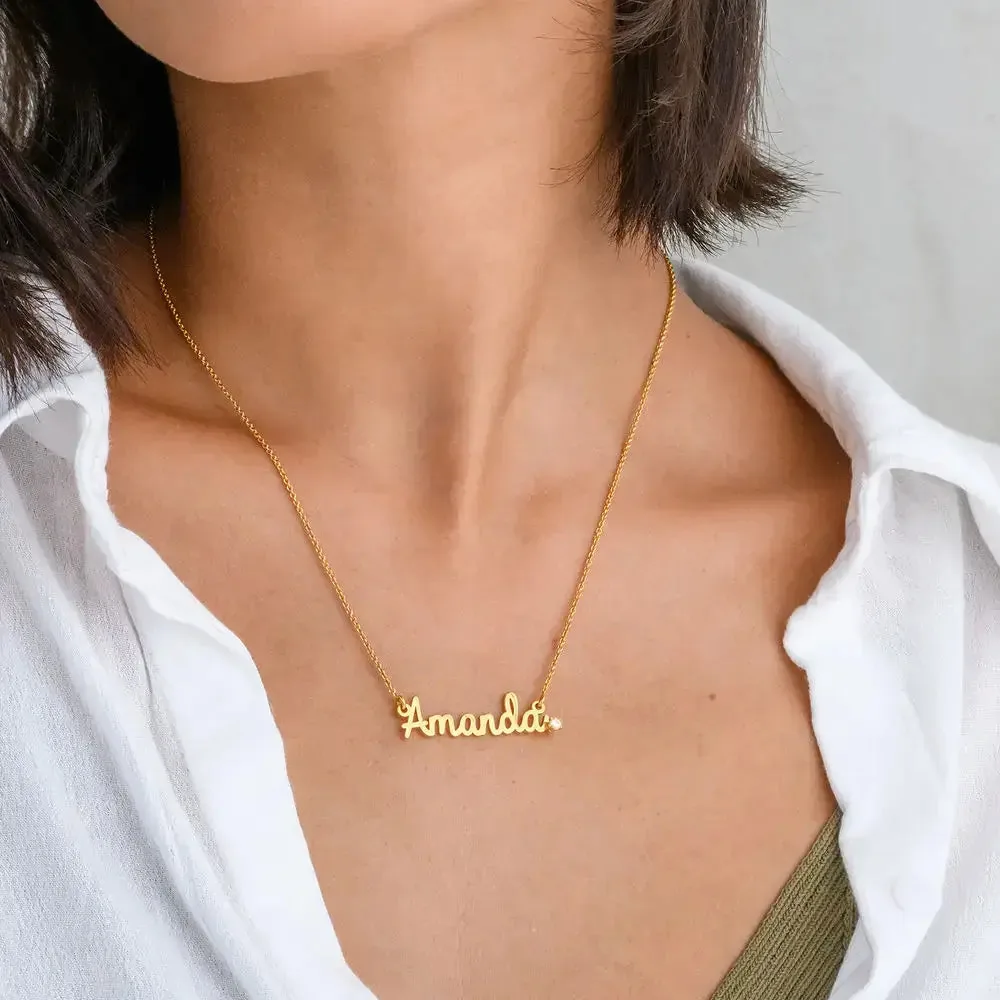 Custom Exclusive Name Pendant in 14K Gold