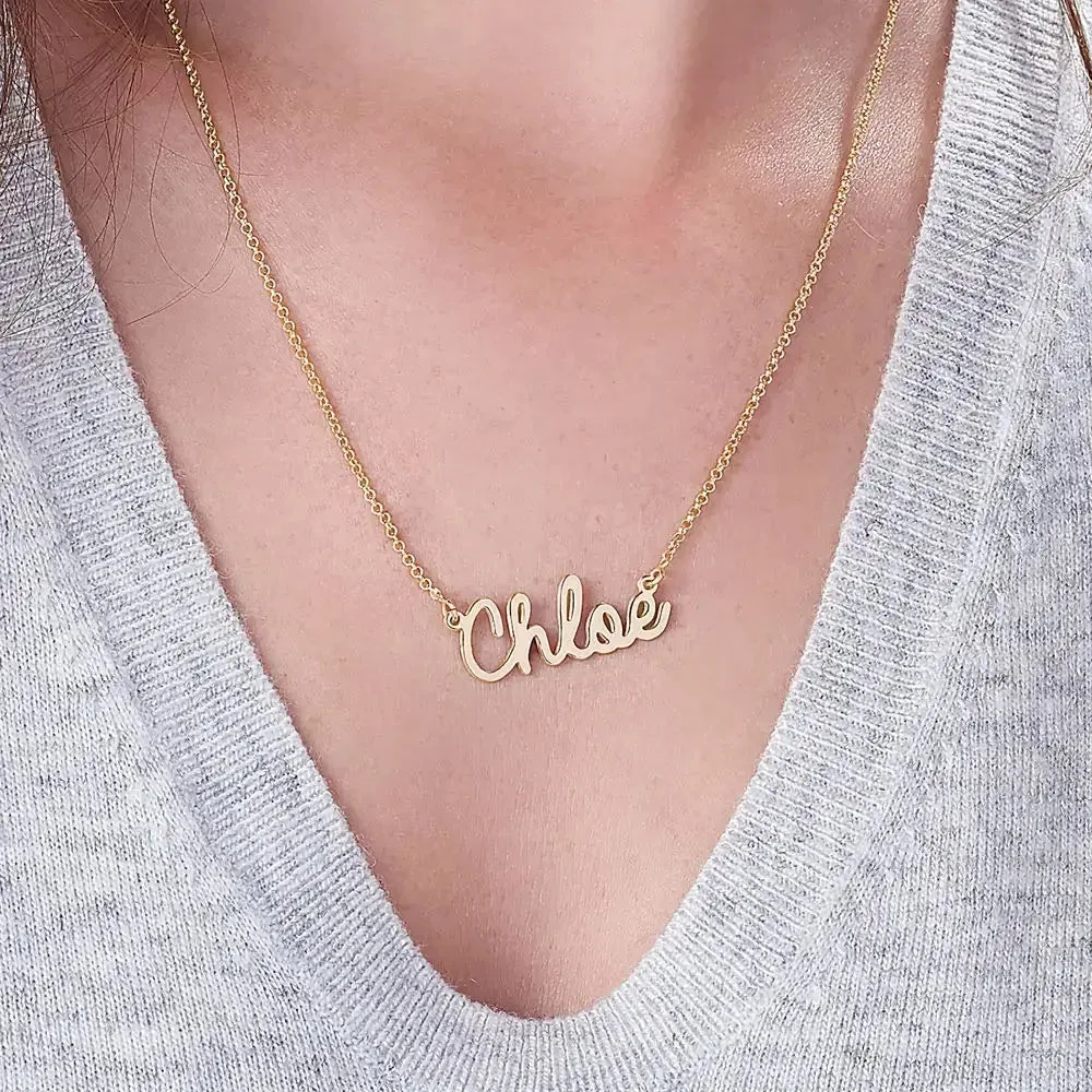 Custom Exclusive Name Pendant in 14K Gold