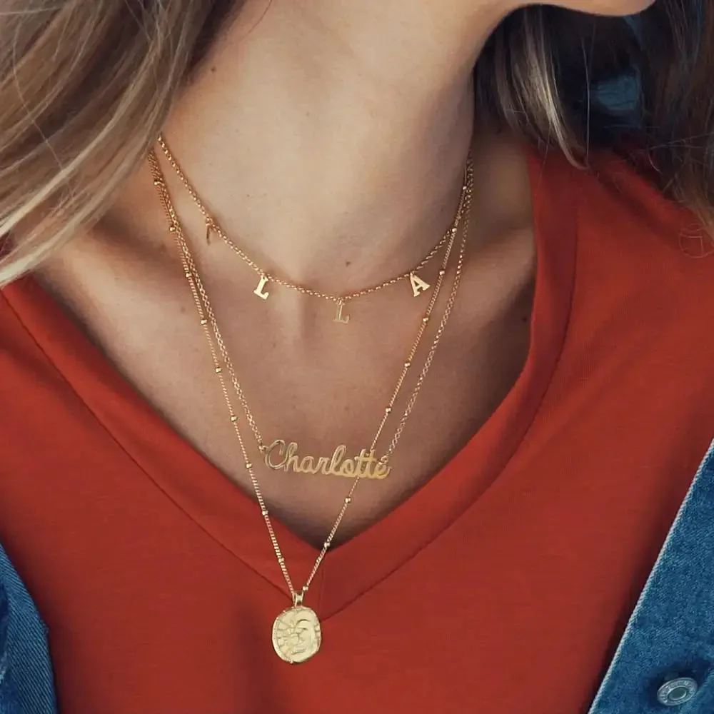 Custom Exclusive Name Pendant in 14K Gold